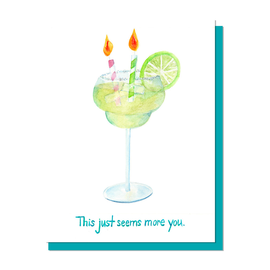 More You Margarita Birthday Card