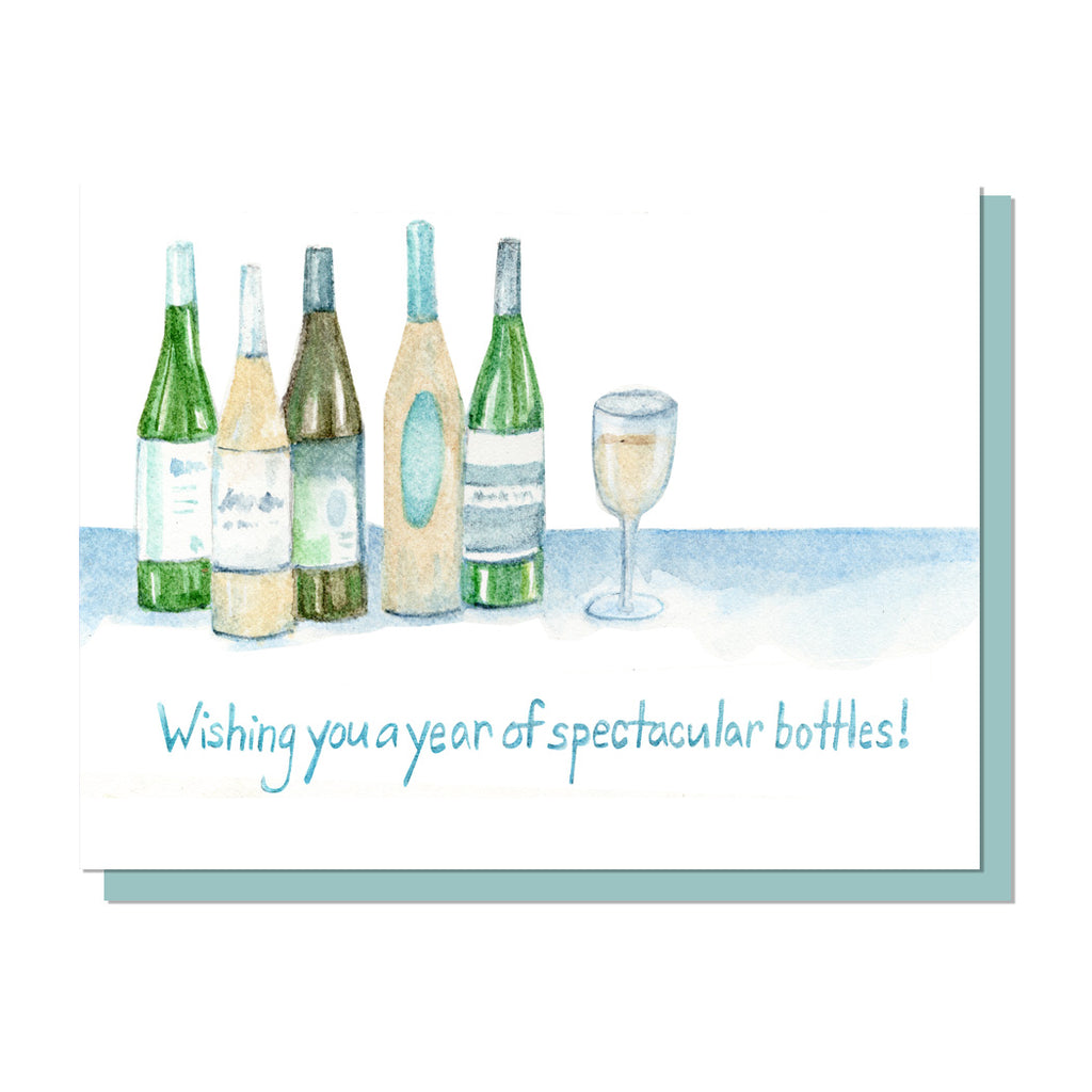 Spectactular Bottles Wine Birthday Card