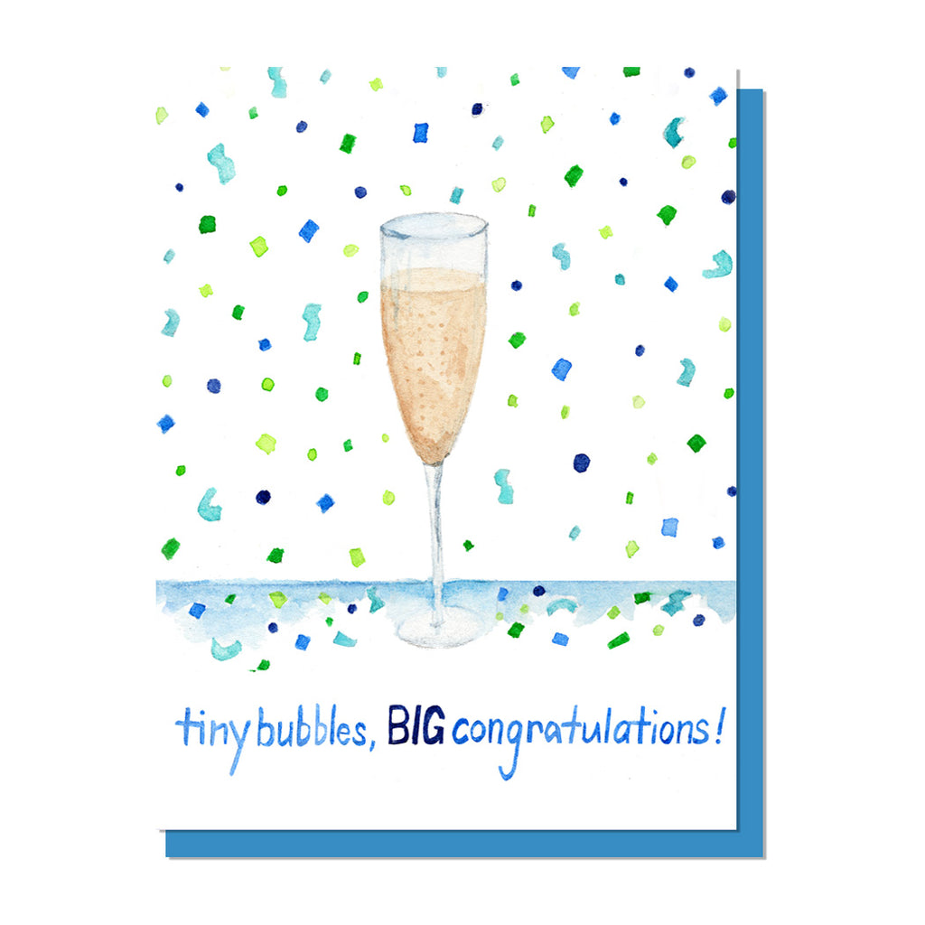 Tiny Bubbles Congratulations, Wedding, Engagement Card