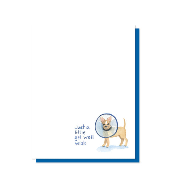 Just a Little Get Well Wish Chihuahua Card