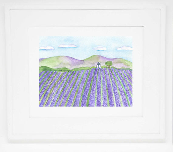 The Lavender Field 8x10 art print