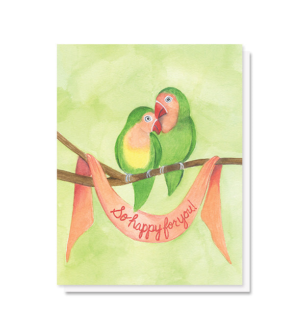 Lovebirds Engagement & Wedding Card